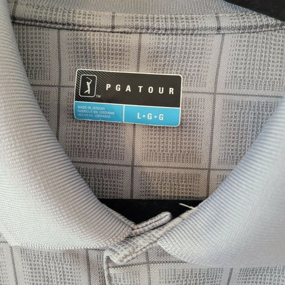 Men’s Grey PGA Tour Polo Golf Shirt Size Large - Picture 5 of 5